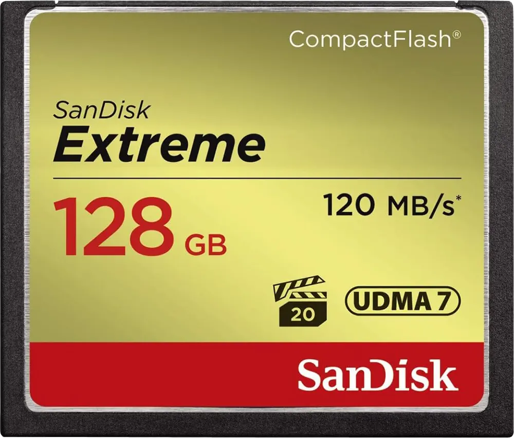بطاقة ذاكرة سانديسك إيكستريم كومباكت، microSD، سعة 128 جيجابايت، SDCFXSB-128G-G46
