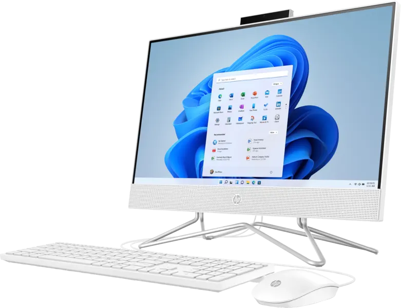 كمبيوتر مكتبي اتش بي الكل في واحد جي4 22-295C8EA، معالج Intel Core i3-10110U، رامات 4 جيجابايت، هارد ديسك 1 جيجابايت HDD ، كارت شاشة Intel UHD 620، شاشة FHD مقاس 21.5 بوصة، نظام تشغيل دوس، أبيض