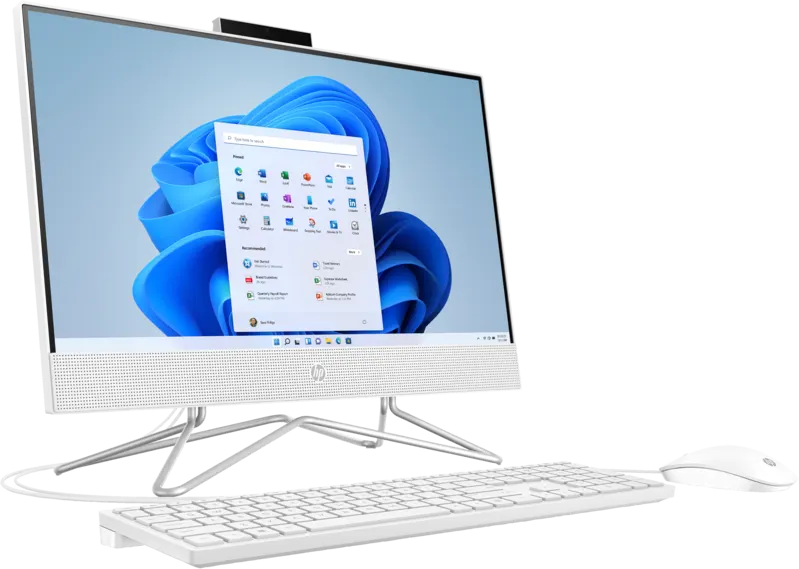 كمبيوتر مكتبي اتش بي الكل في واحد جي4 22-295C8EA، معالج Intel Core i3-10110U، رامات 4 جيجابايت، هارد ديسك 1 جيجابايت HDD ، كارت شاشة Intel UHD 620، شاشة FHD مقاس 21.5 بوصة، نظام تشغيل دوس، أبيض