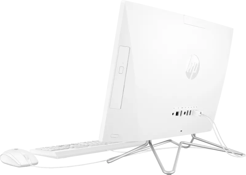 كمبيوتر مكتبي اتش بي الكل في واحد جي4 22-295C8EA، معالج Intel Core i3-10110U، رامات 4 جيجابايت، هارد ديسك 1 جيجابايت HDD ، كارت شاشة Intel UHD 620، شاشة FHD مقاس 21.5 بوصة، نظام تشغيل دوس، أبيض