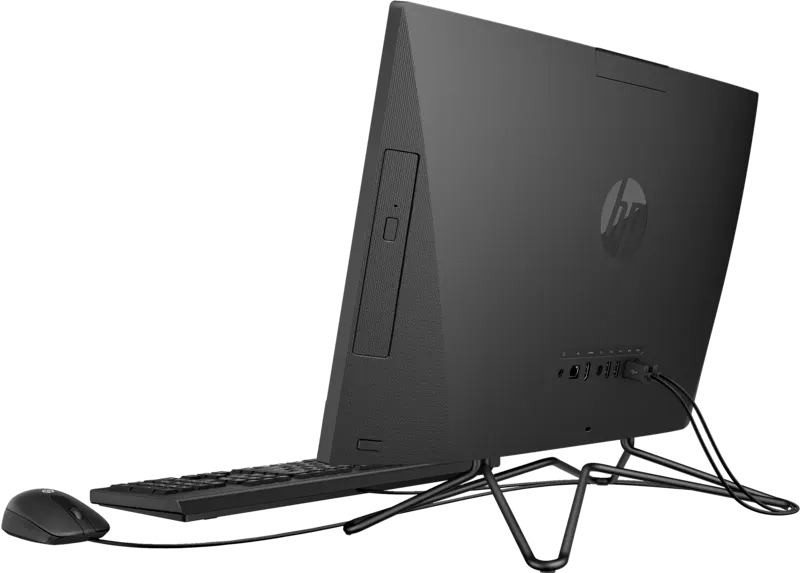 كمبيوتر مكتبي اتش بي الكل في واحد جي4 22-295C8EA، معالج Intel Core i3-10110U، رامات 8 جيجابايت، هارد ديسك 256 جيجابايت SSD ، كارت شاشة Intel UHD 620، شاشة FHD مقاس 21.5 بوصة، نظام تشغيل دوس، أسود