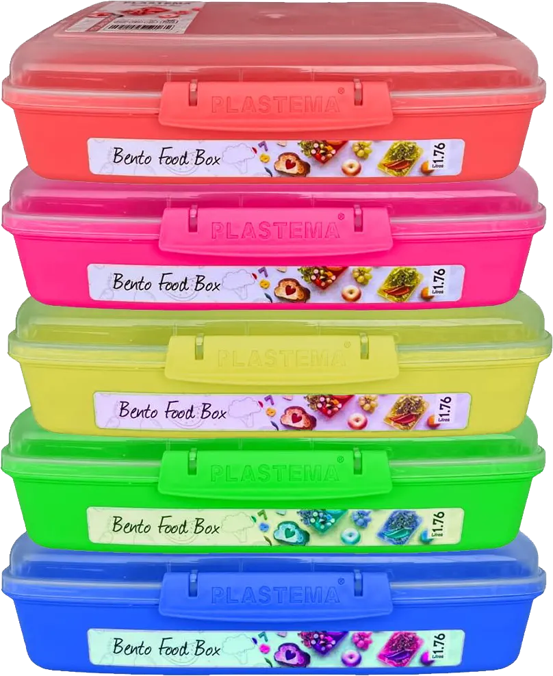 لانش بوكس بلاستيما بينتو، 1.76 لتر، بلاستيك، ألوان متعددة