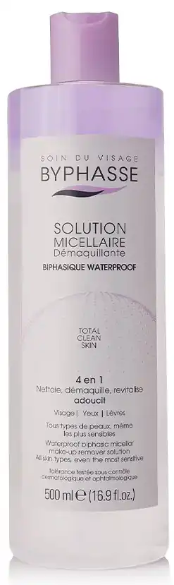 Byphasse Solution Micellar BIPHASIQUE WATERPROOF, 500 ml