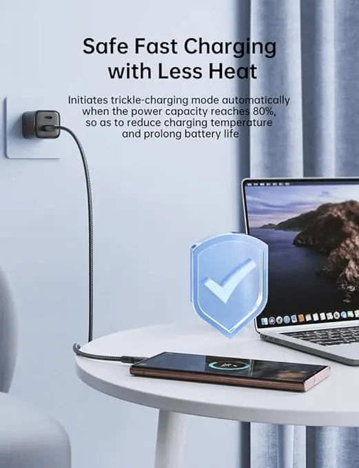 كابل شحن سريع من جوي روم ، USB-A To Type-C ، 3 أمبير, 1.2 متر , أبيض ، S-UC027A10