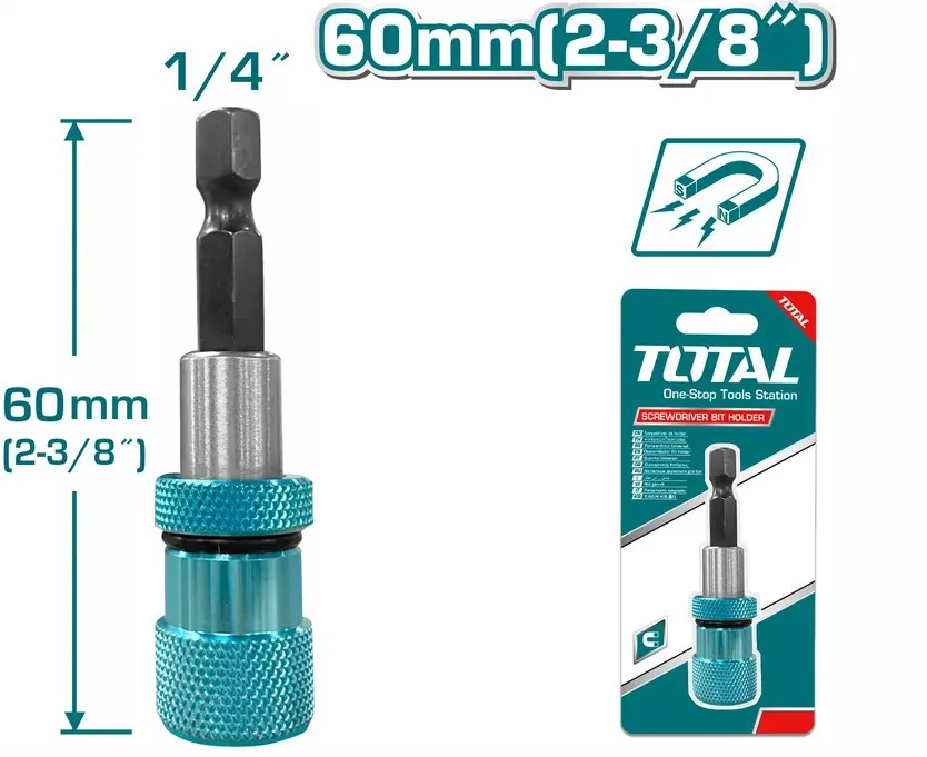 Total Tools Socket Adapter with Extension, 1-4", TAC464601