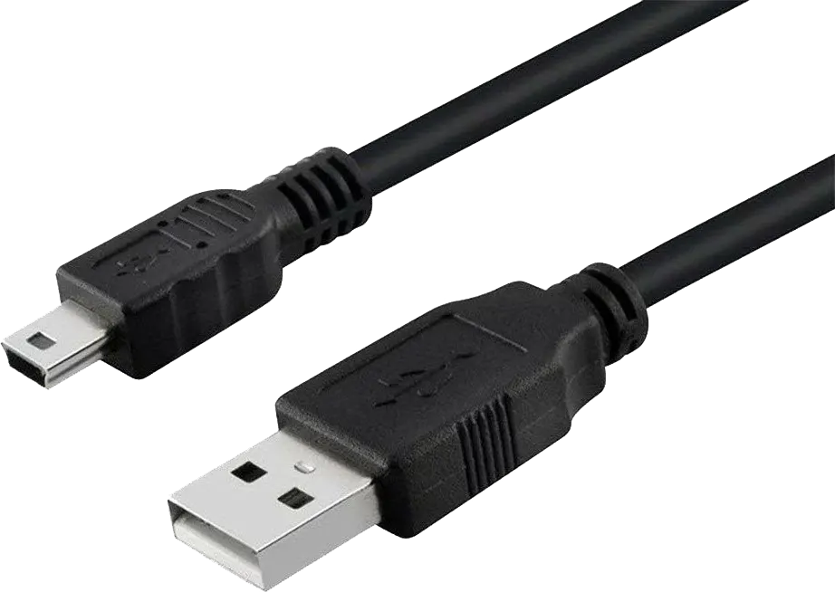 كابل إي تراين، USB إلى ميني 5 Pin، طول 1.5 متر، أسود، DC052