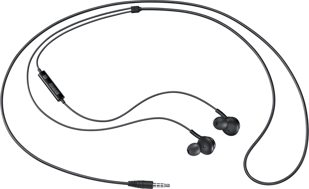 سماعة اذن سلكية سامسونج، ميكروفون، واجهة 3.5 ملم، اسود، EO-IA500BBEGWW