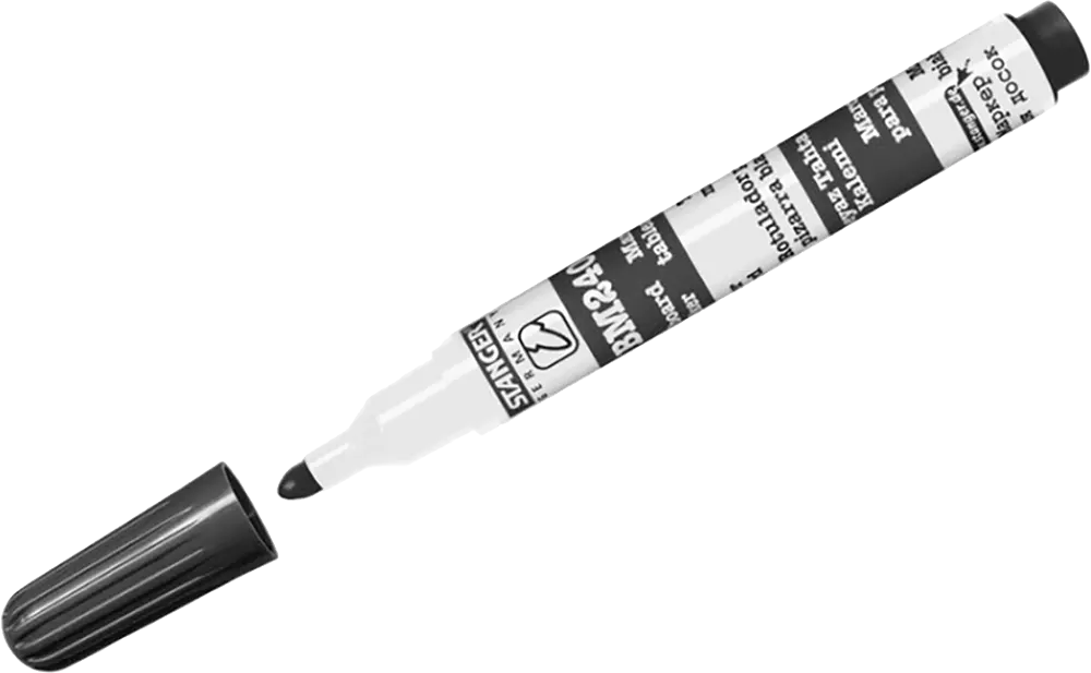 قلم سبورة ستانجر، 3 ملم، أسود