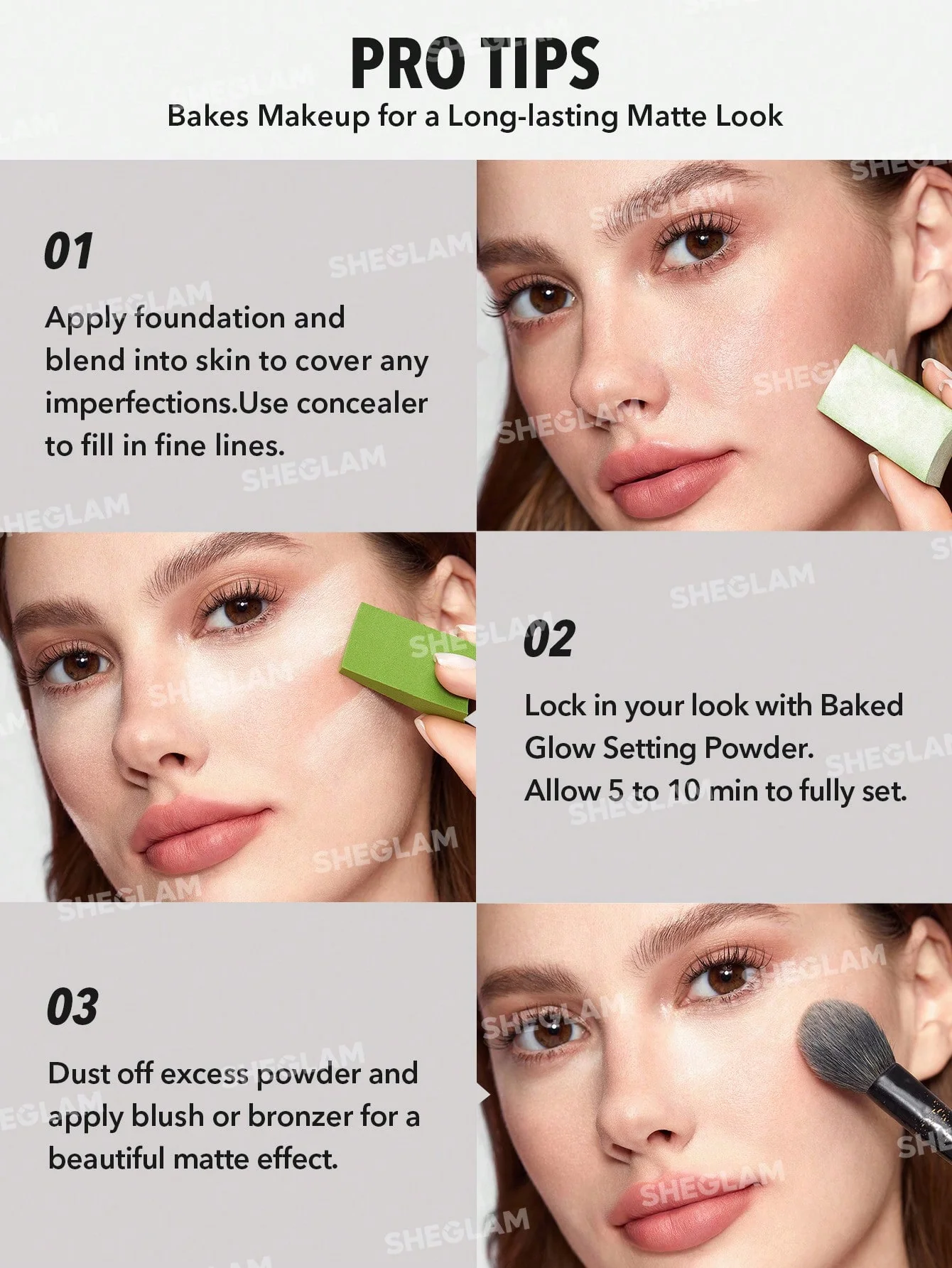 لوس بودر شيجلام بيكد جلو للوجه، بينك فاتح