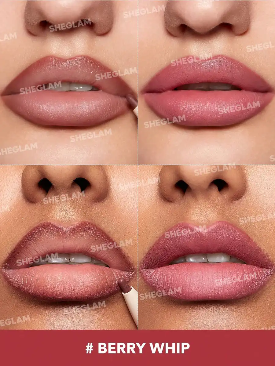 احمر شفاه ومحدد شفاه جلام 101 من شيجلام, بيري ويب