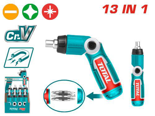 طقم مفك براغي توتال تولز،13*1 قطعة، TACSD30136