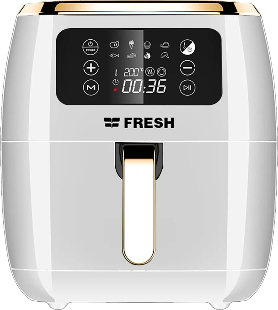قلاية هوائية فريش، 1800 وات، 7 لتر، شاشة ديجيتال، أبيض، FAF-D1800W