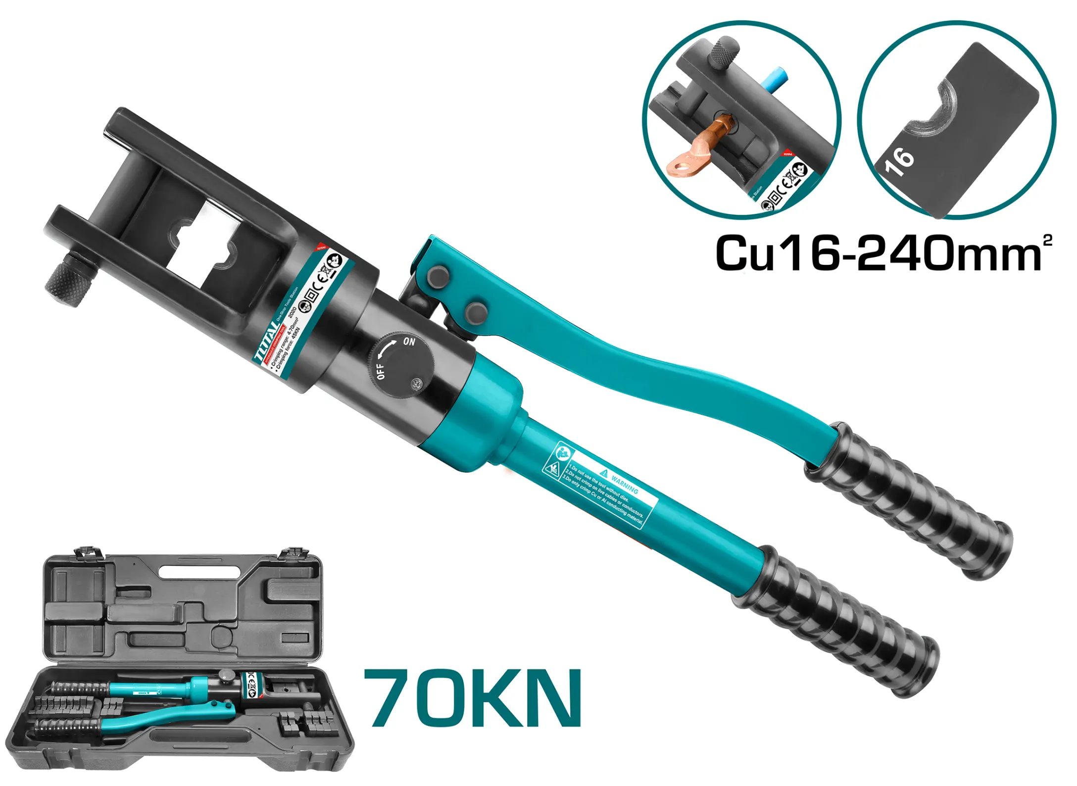 Total Hydraulic Cable Crimper, 16-240mm, THCT0240