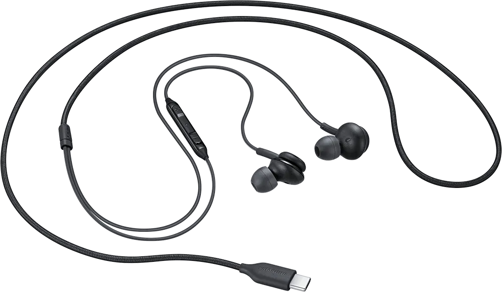 سماعة أذن سلكية سامسونج، ميكروفون، واجهة تايب سي، اسود، EO-IC100BBEGAE