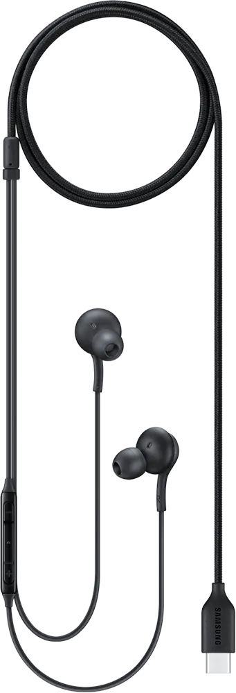 سماعة أذن سلكية سامسونج، ميكروفون، واجهة تايب سي، اسود، EO-IC100BBEGAE