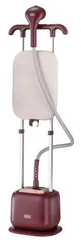 مكواة بخار ستاند بلاك أند ديكر، 2400 وات، خزان مياه 2 لتر، 2 ذراع، أحمر، GSTD2450(بضمان انسيا)