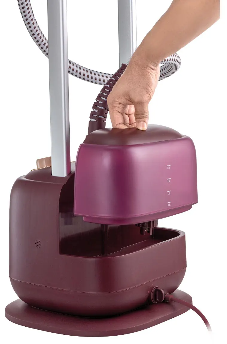 مكواة بخار ستاند بلاك أند ديكر، 2400 وات، خزان مياه 2 لتر، 2 ذراع، أحمر، GSTD2450(بضمان انسيا)