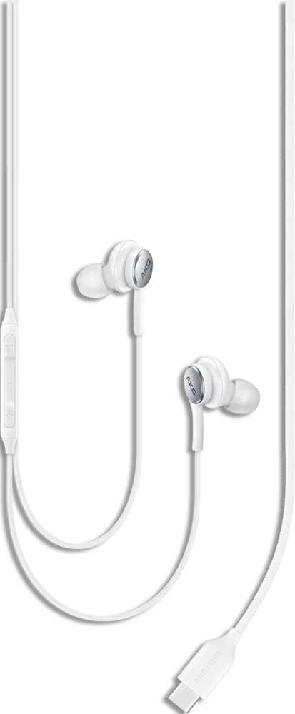سماعة اذن سلكية سامسونج، ميكروفون، واجهة تايب سي، أبيض، EO-IC100BWEGAE