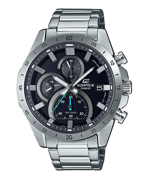 ساعة إديفيس كاسيو رجالي ,عقارب سوار ستانلس ستيل , سيلفر  EFR-571D-1AVUDF