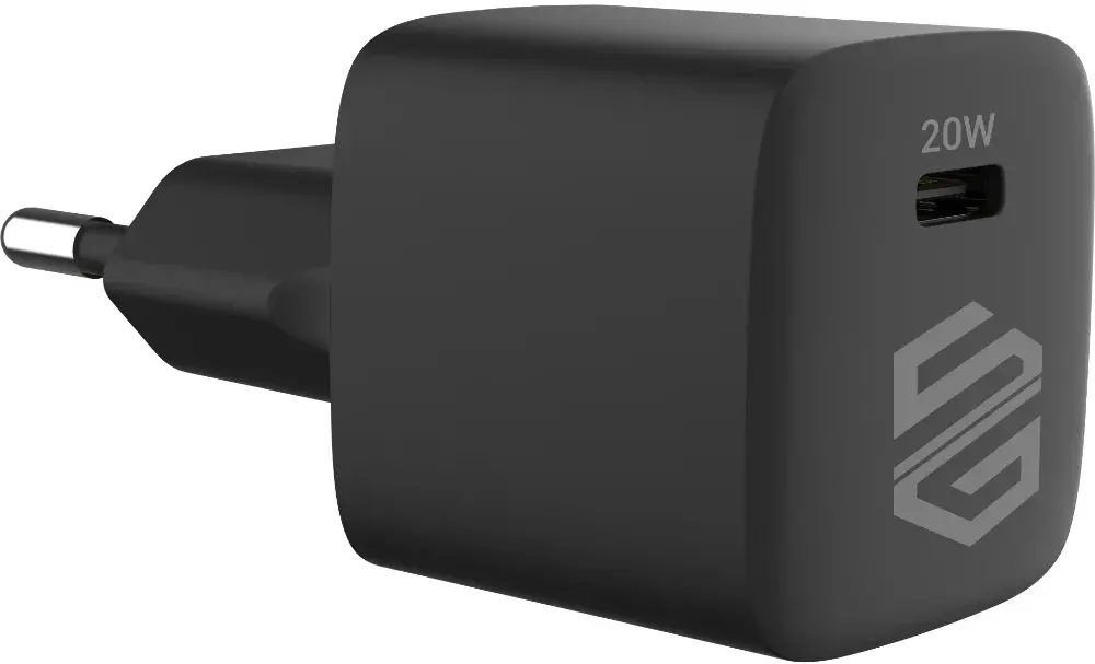 شاحن سمارت جيت ، قدرة 60 وات ، طول 1متر ، منفذ USB-C ، أسود ، 20CGANB