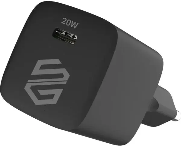 شاحن سمارت جيت ، قدرة 60 وات ، طول 1متر ، منفذ USB-C ، أسود ، 20CGANB