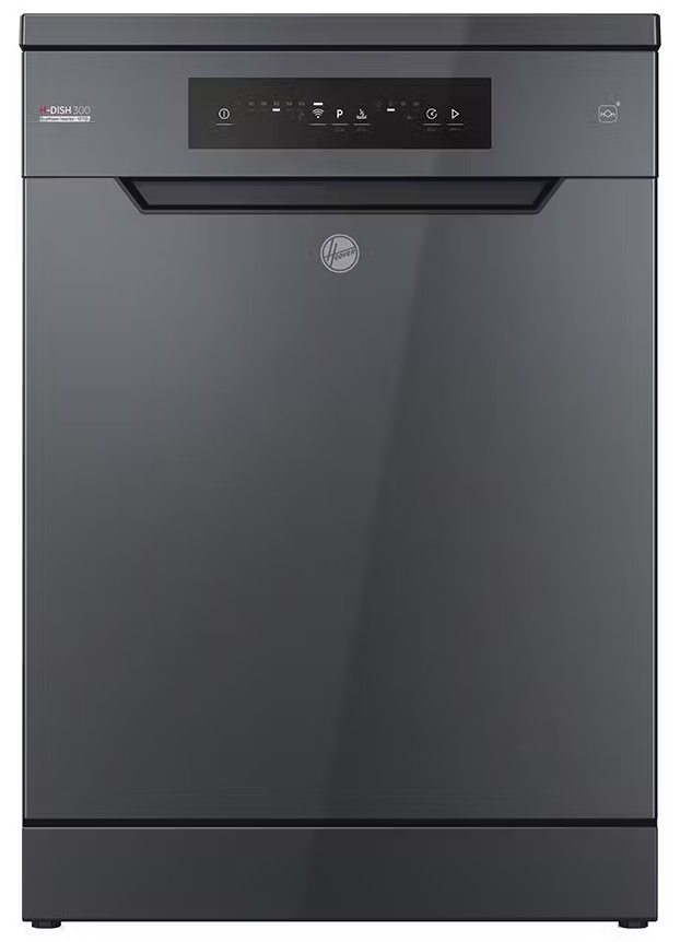 غسالة أطباق هوفر 13 فرد، 60 سم، 5 برامج، انفرتر وشاشة ديجيتال، سلفر غامق، HF3E9L0A-EG