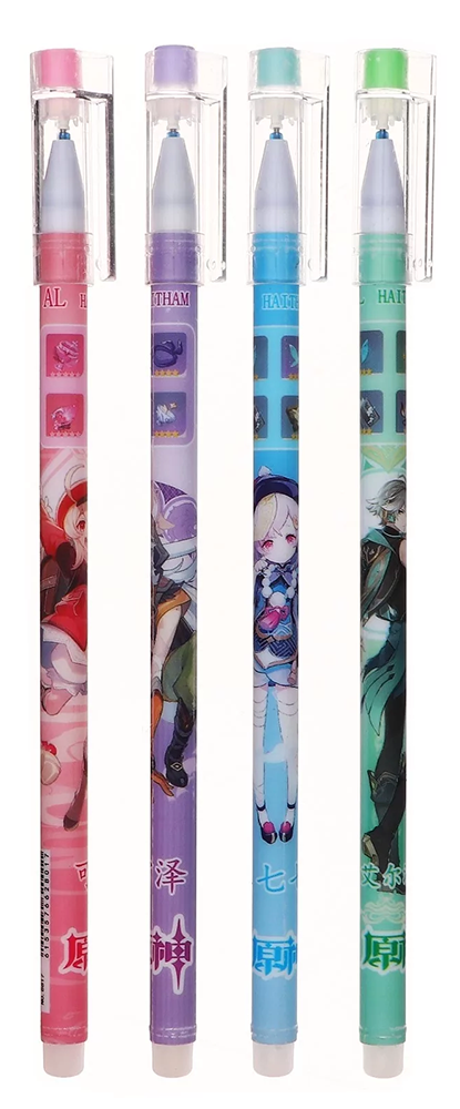 قلم جاف قابل للمسح , 0.5 مم , شخصيات كرتونيه , ازرق, 2006