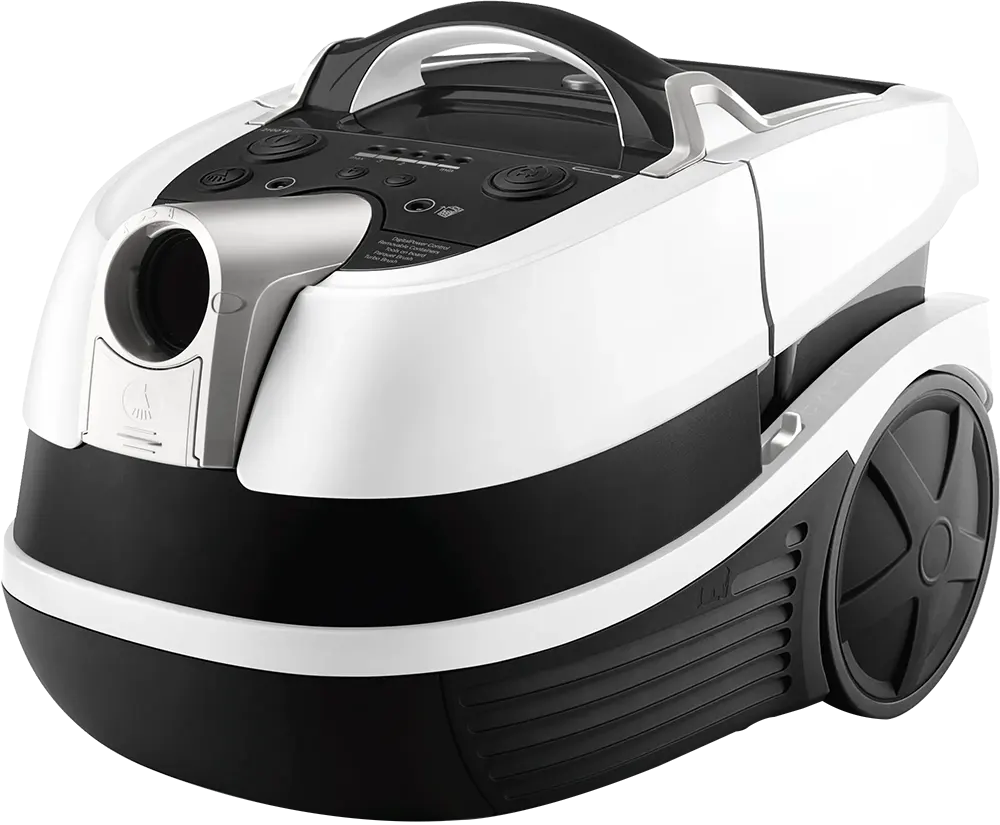 مكنسة كهربائية بوش بولندي، فلتر هيبا، 2100 وات، 5 لتر، شفط الماء والاتربة، أبيض × أسود ، BWD421PRO