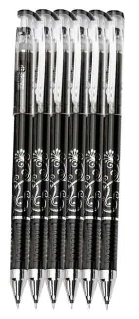 قلم جاف جل ماجيك وايب 0.35 مم , قابل للمسح , أسود , K1410