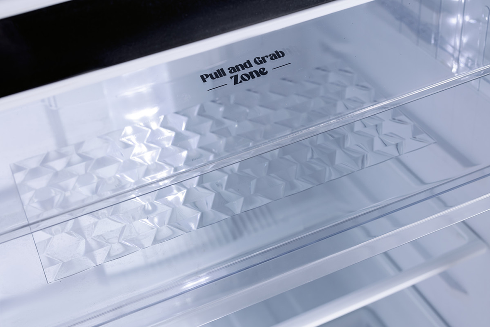 ثلاجة يونيون اير نوفروست , 370 لتر ,2  باب زجاج , شاشه ديجيتال , بلوتوث , لون فضي ميرور , URN-440LBG4MDA-DTHRBSM