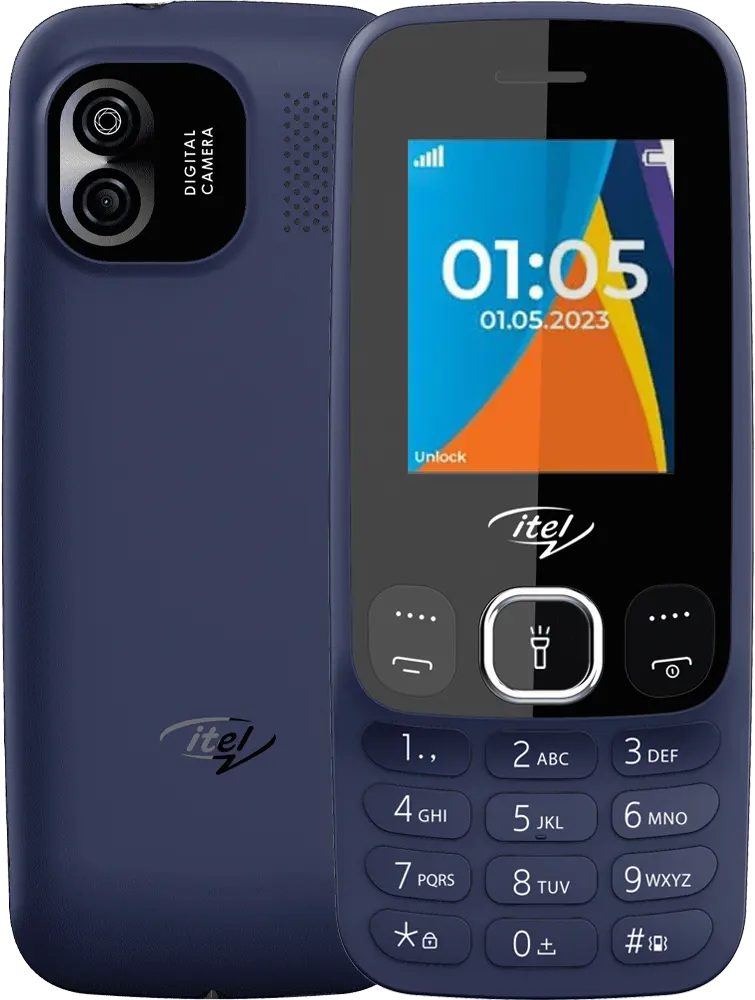 موبايل أي تيل IT2166، ثنائي الشريحة، ذاكرة داخلية 4 ميجابايت، رامات 4 ميجابايت، أزرق غامق