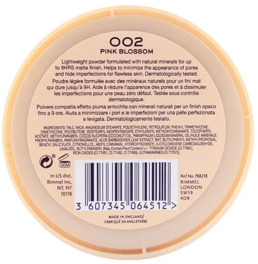 بودره ريميل ستاي مات تدوم طويلا كومباكت باودر، 002