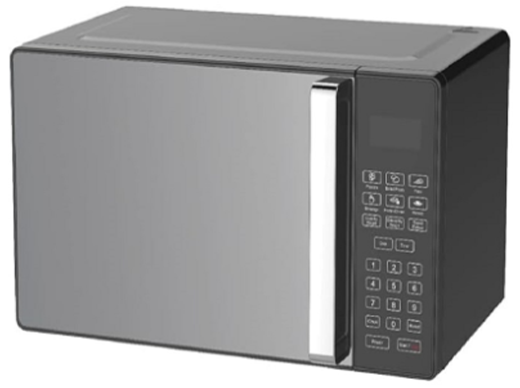 ميكروويف 25 لتر من أكاي، شاشة ديجيتال، 1200 وات، أسود، AK-10