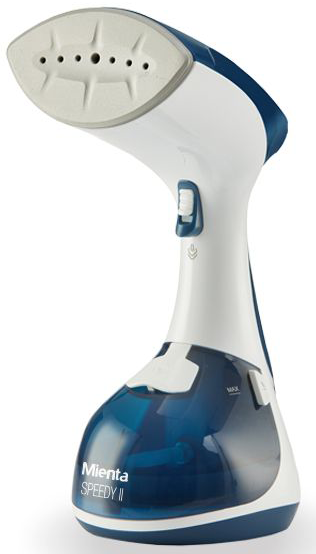 Mienta Portable Steam Iron , 1960 Watt , 250 ml Water Tank , White - Blue, GS42709A