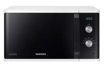 ميكروويف سامسونج، 23  لتر، 800 وات، شاشة ديجبتال، أبيض*أسود، MS23K3614AW-GY