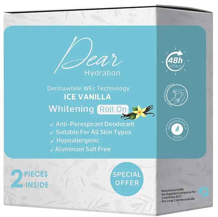 مزيل عرق رول اون فانيليا للتفتيح  من دير 60 مل (1+1)