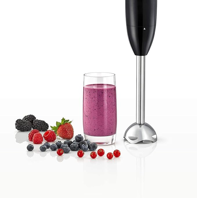 هاند بلندر بلاك اند ديكر 3 في 1, 600 وات ,500مل , مزود بمضرب بيض و كبة , اسود ( ضمان انسيا ) , HB600