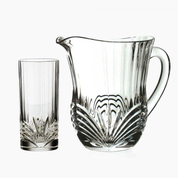 طقم شربات ايوريا من ار سي ار 7 قطع -  شفاف