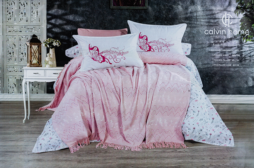 طقم ملاية كالفن هوم ، مقاس 260*240 سم ، 5 قطع ، متعدد الألوان