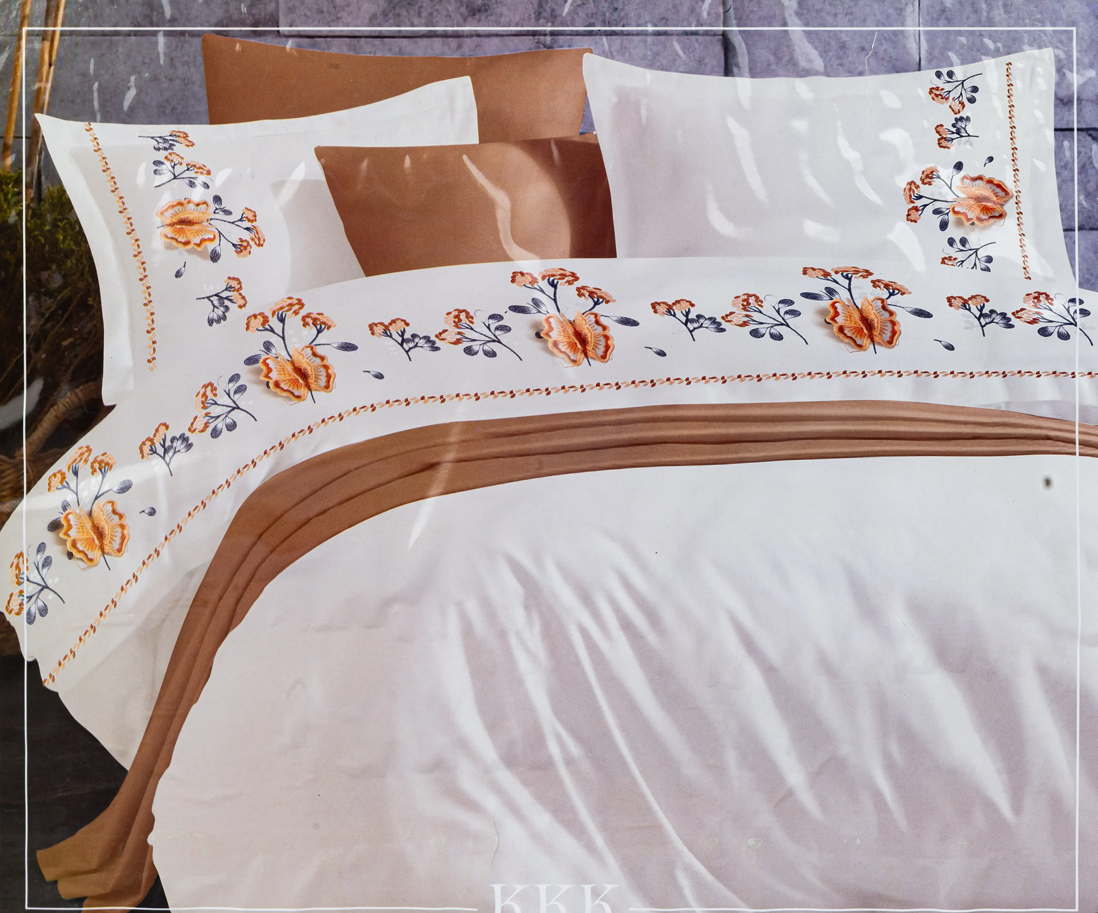 طقم ملاية سرير كيندا ، موديل الفراشة الطائرة ، مقاس 230×240 سم 4 قطع متعدد الألوان