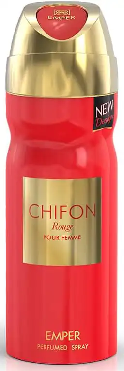 سبراي معطر للجسم شيفون روج للنساء من امبر, 200 مل