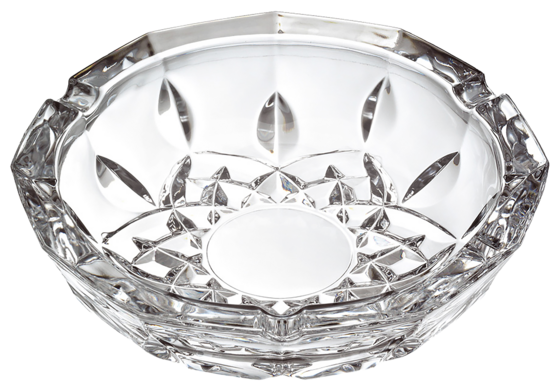 طفاية سجائر زجاج دائرية من ار سي ار - شفاف