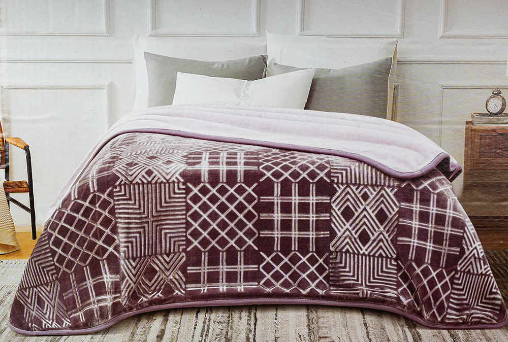 بطانية مورانو ميراج كلاود ، مقاس 220 * 240 سم ، بوليستر، متعددة الأشكال