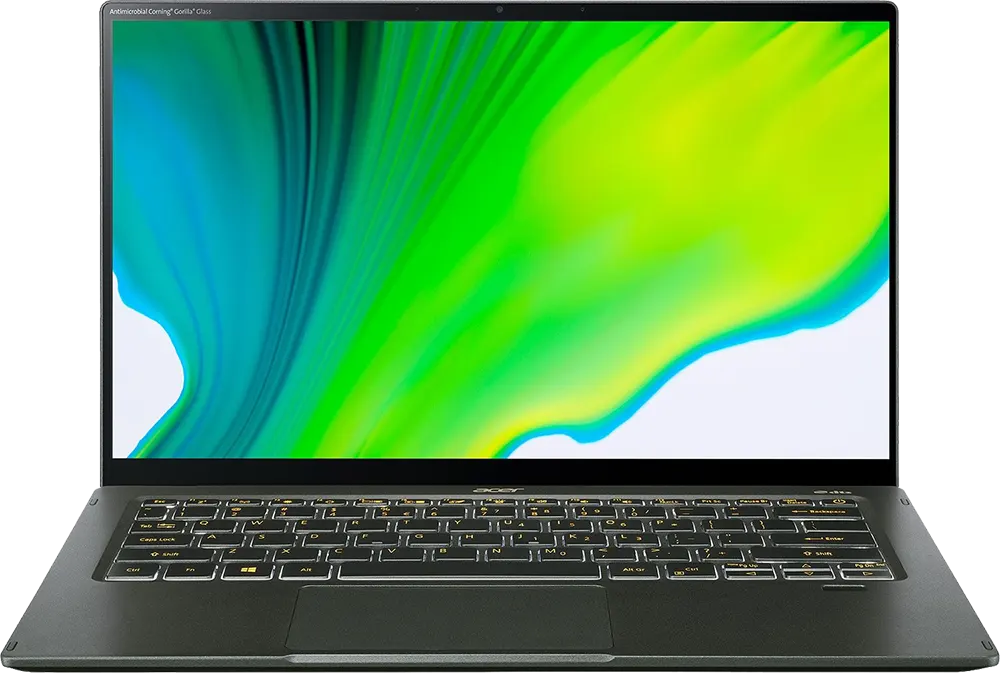 لابتوب ايسر سويفت 5 SF514-55GT-76D6، معالج انتل كور I7-1165G7، رامات 8 جيجابايت، هارد ديسك سعة 512 جيجابايت SSD ، كارت شاشة NVIDIA® GeForce® MX350 سعة 2 جيجابايت، شاشة FHD مقاس 14 بوصة تعمل باللمس ، نظام التشغيل ويندوز 10 هوم، أخضر ضبابي