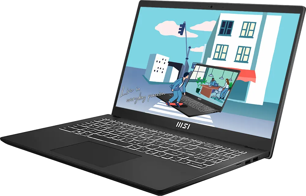 لابتوب ام اس اي مودرن 15 H B13M-088XEG، انتل® كور™ i7-13620H، الجيل الثالث عشر، الرامات 8 جيجابايت،هارد ديسك 512 جيجابايت SSD ، كارت شاشة مدمج Intel® Iris xe، شاشة 15.6 بوصة FHD ، دوس، أسود كلاسيكي