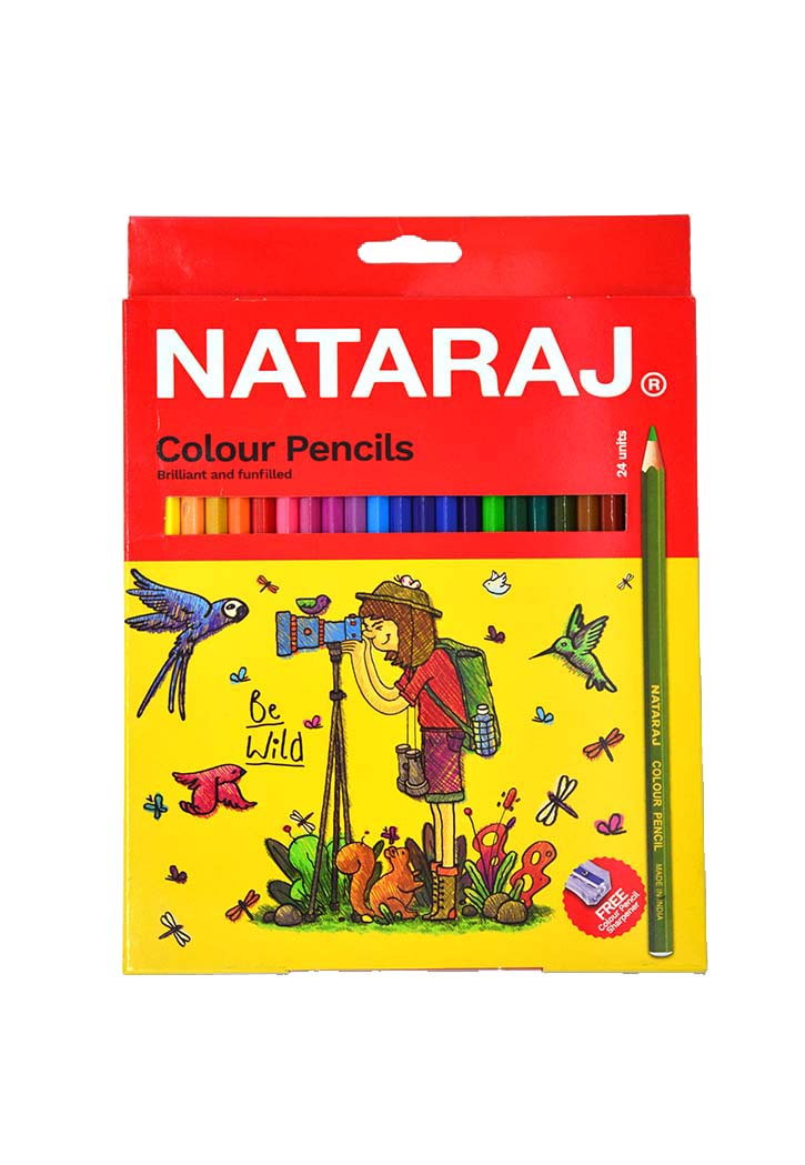 علبة ألوان نتراج 24 لون طويل