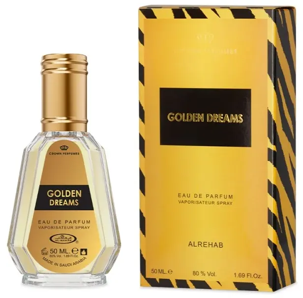 عطر جولدن دريمز من الرحاب للجنسين او دو برفان , 50 مل