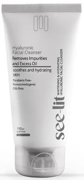 غسول سي ليت غسول الوجه بالهيالورونيك اسيد غسول لتفتيح البشرة، 150 مل