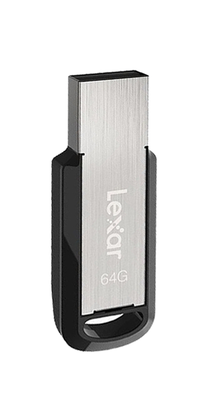فلاش ميموري ليكسار JumpDrive® M400ليكسر ، 64 جيجابايت ، USB 3.0، سيلفر ، LJDM400064G-BNBNG