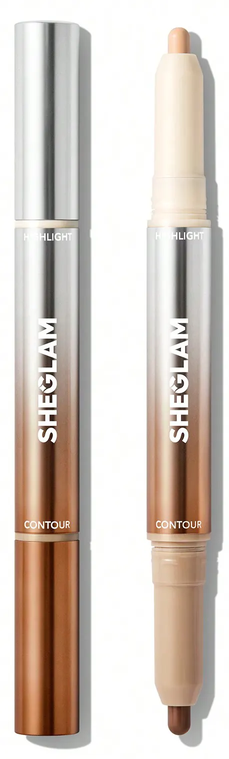 قلم 2 في 1 هايلايتر وكونتور شيجلام، كستنائي